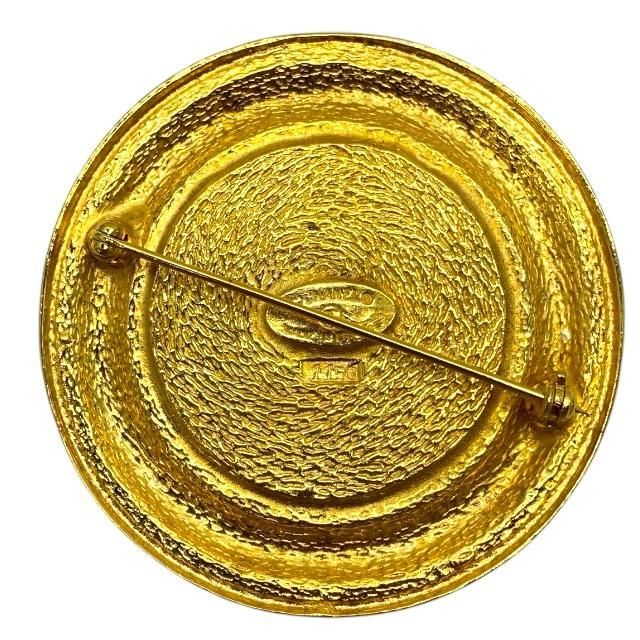 Chanel Cambon Line Circle Pin Brooch Accessories Small Coco Logo GP — view 3