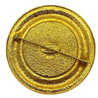 Chanel Cambon Line Circle Pin Brooch Accessories Small Coco Logo GP — view 3