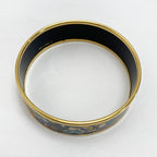 Hermes Enamel GM Bangle Plated Cloisonne Indian Bracelet — view 3