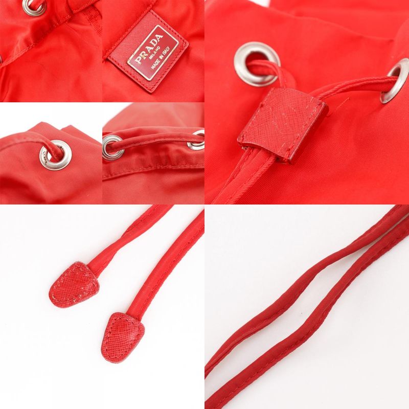 Prada Nylon Red Backpack Daypack — view 8