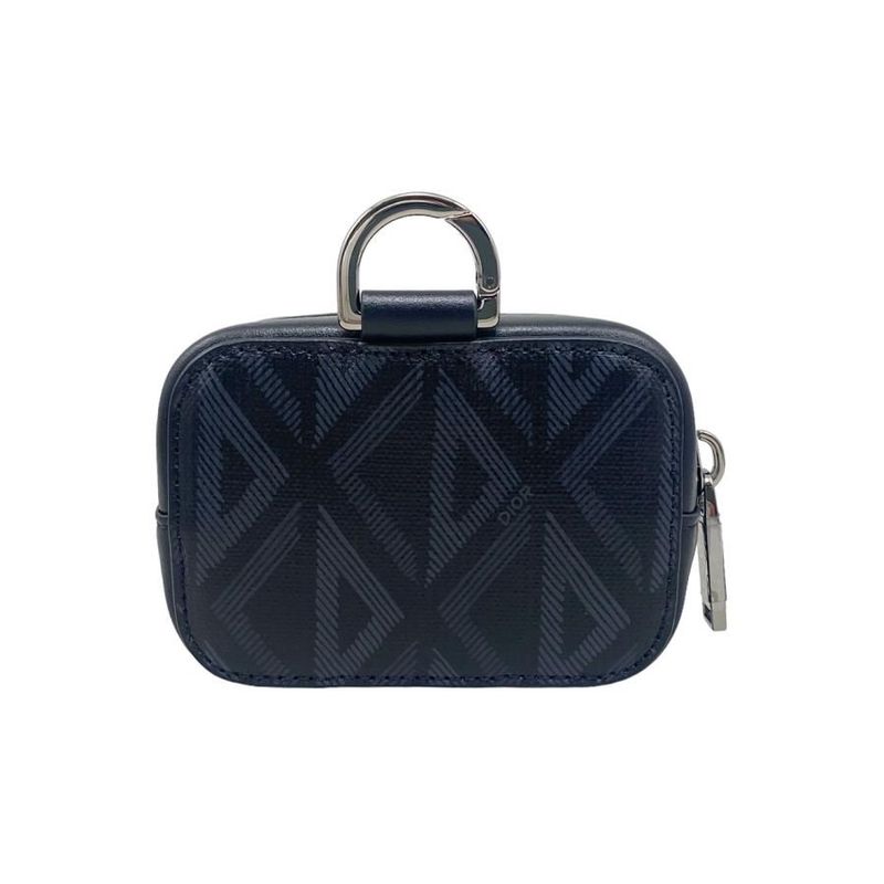 Christian Dior Horizontal Nano Pouch 2 cdp Logo Black Silver — view 2