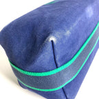 Hermes Handbag Brid A Black GM Cotton Blue — view 7