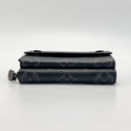 Louis Vuitton Monogram Eclipse Zippy Organizer Black Coin Case Wallet — view 3