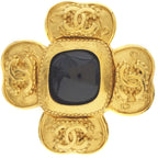 Chanel Coco Mark Vintage Gold Plated 96 a 27.7 g Brooch — view 3