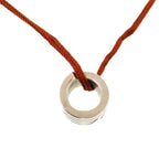 Hermes Move Ashes Necklace Italique Silver 925 Orange 0830 Choker — view 6