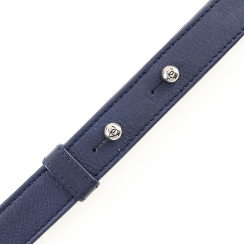 Chanel Boy Chain Shoulder Quilted Lambskin Navy Blue — view 7