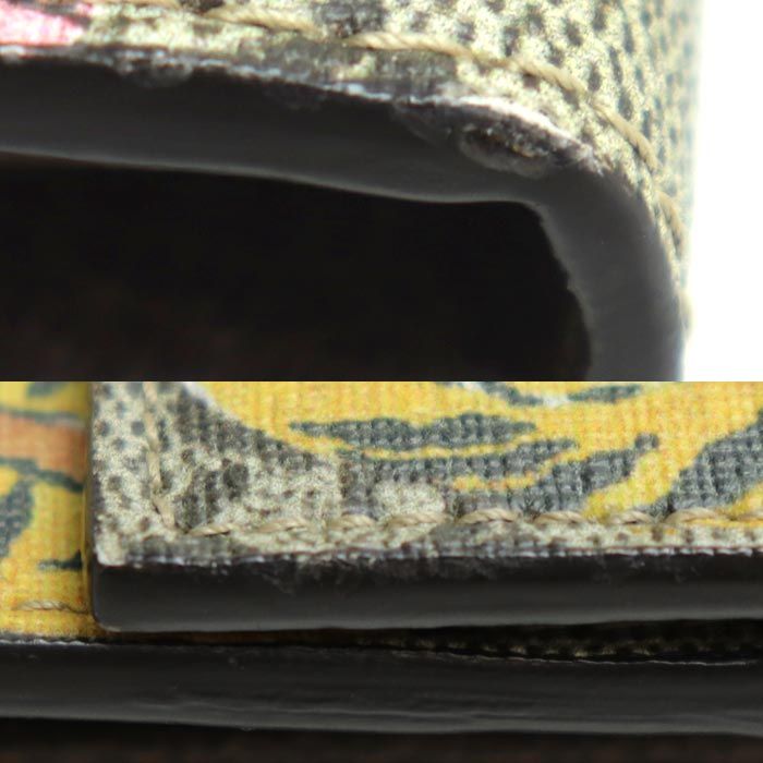 Gucci GG Supreme Chain Wallet Bengal Tiger Cherry Blossom Pattern Long — view 7
