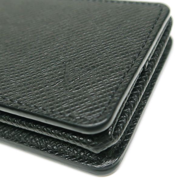 Louis Vuitton Taiga Coin Purse Noir Black RFID Case — view 6