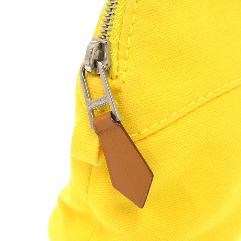 Hermes Bolide Pouch 16 Mini Cotton Yellow Cosmetic 0804 — view 7