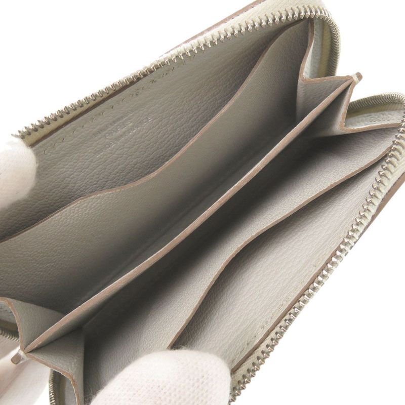 Hermes Zip Angot Evercolor Griper Silver Hardware Card Case — view 5