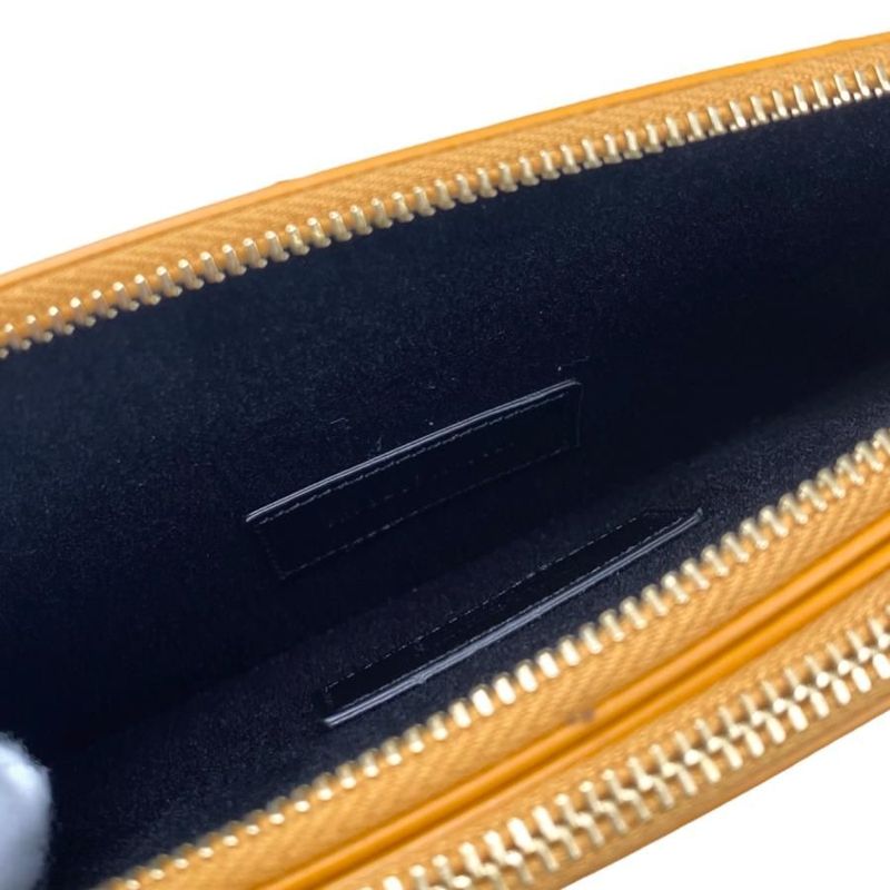 Saint Laurent Shoulder Bag Chain Logo Orange Gold Hardware — view 7