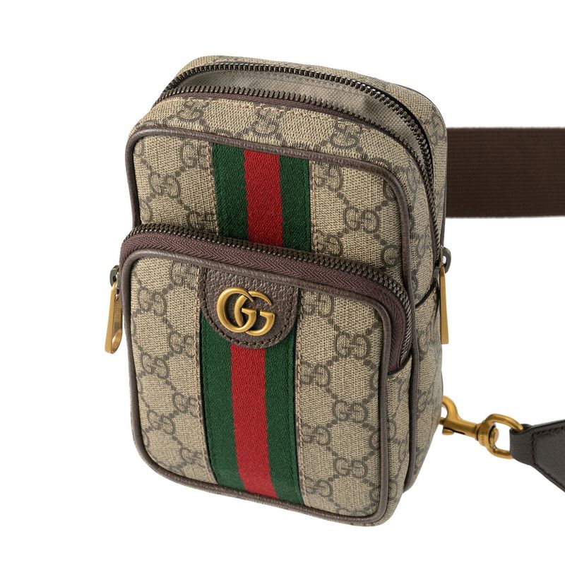 Gucci Waist Bag Body Ophidia Brown — view 4