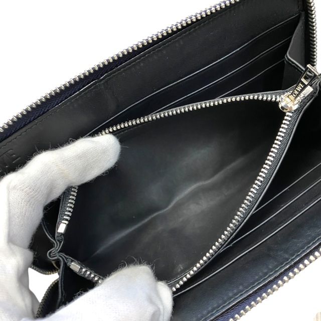 Loewe zip Around Wallet Anagram Long Round — view 8
