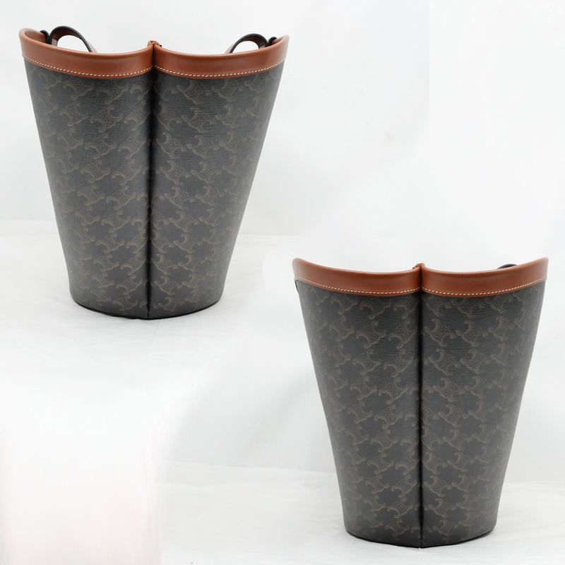 Celine Coufan Brown Triomphe Canvas Tote Bag Multicolor Logo — view 4