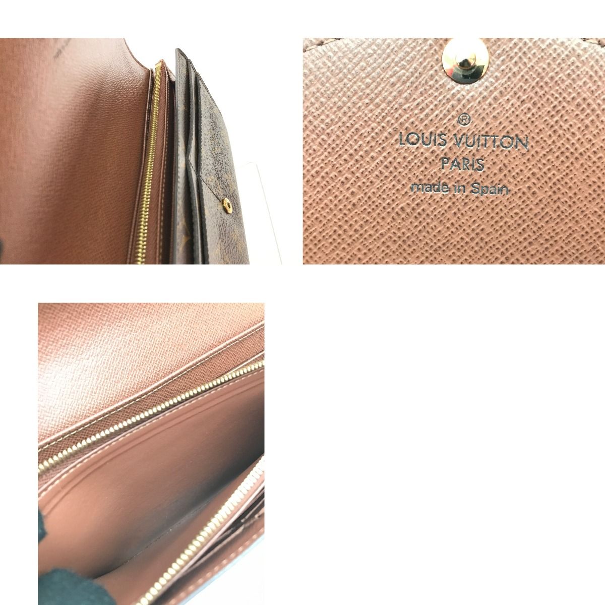 Louis Vuitton Long Wallet Portefeuille Sarah Monogram Brown — view 8