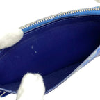 Louis Vuitton Coin Card Holder Monogram Bandana Blue White — view 9