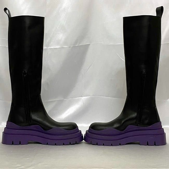 Bottega Veneta Long Boots Black Purple 37 — view 5