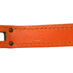 Hermes Kelly Dubreuil Swift Orange Gold Hardware Bracelet 0902 — view 6
