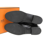 Hermes Vintage Kelly Box Calf Leather Loafers Moccasins Dress Shoes — view 8