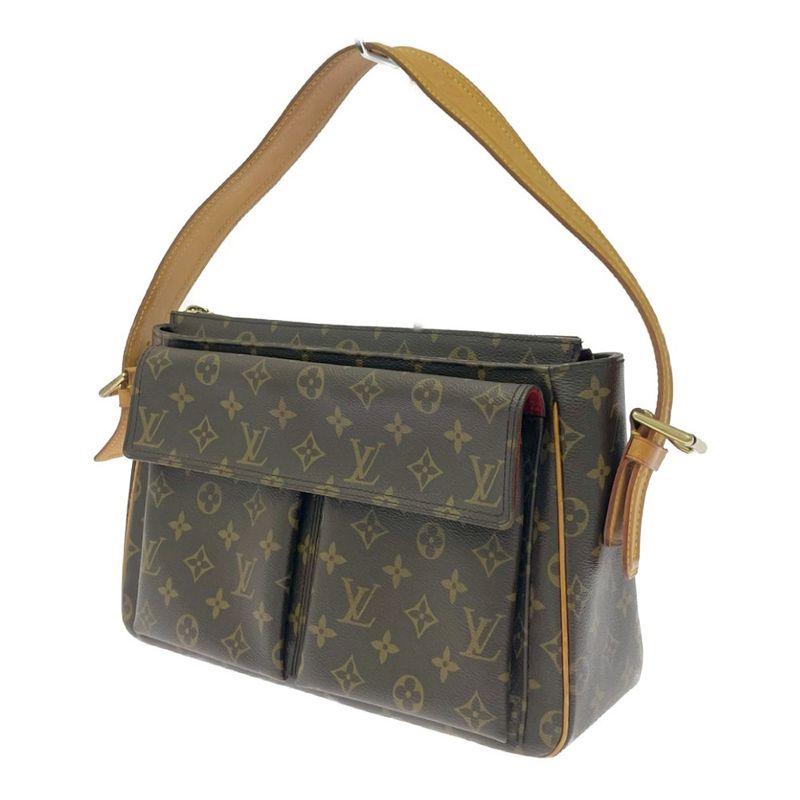 Louis Vuitton Monogram Viva Cite GM Shoulder Bag Brown — view 3