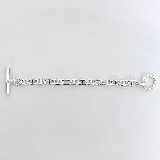 Hermes Bracelet Chaine D'ancre MM 15 Frames Silver Ag — view 3