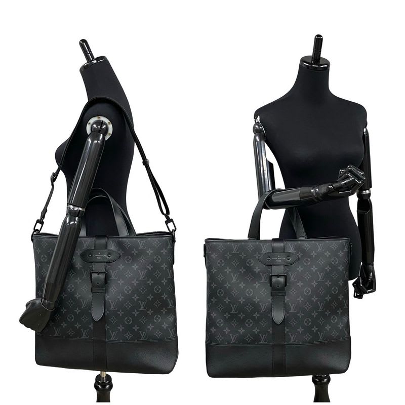 Louis Vuitton Saumur Tote Monogram Eclipse Leather 2-Way — view 3