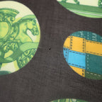 Hermes Shawl Rectangle Silk Brown and Green — view 5