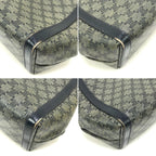 Celine Shoulder Bag Macadam Pattern Navy — view 5