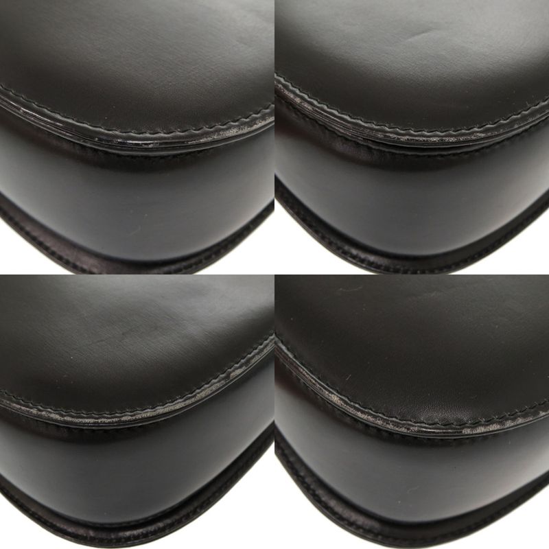 Gucci Lady Lock Leather Black Gold Hardware 000 46 0210 2-Way Handbag 0066 — view 4