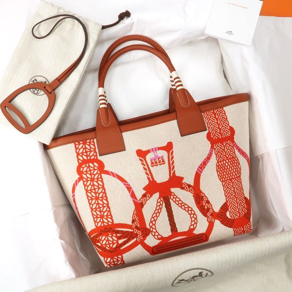 Hermes Steeple 25 Fantasy Detrier Toile Swift — view 4