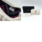 Chanel Long Wallet Coco Mark Caviar Leather White — view 9