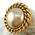 Chanel Vintage Faux Pearl Earrings — view 3