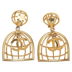 Chanel Vintage Coco Mark Birdcage Gold Plated — view 4