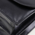 Hermes Chianti One Shoulder Vintage Box Calf Black Gold Hardware Women — view 5