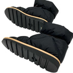 Louis Vuitton Pillow Line Monogram Boots Short Shoes Nylon Black Brown — view 6