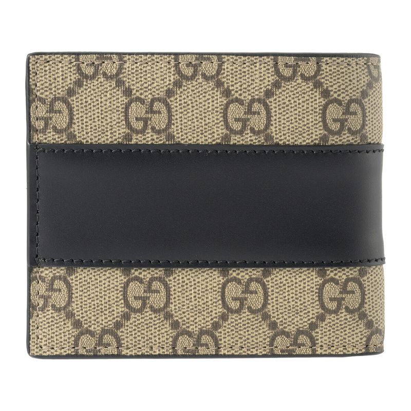 Gucci Coin Case GG Supreme Beige Black — view 2