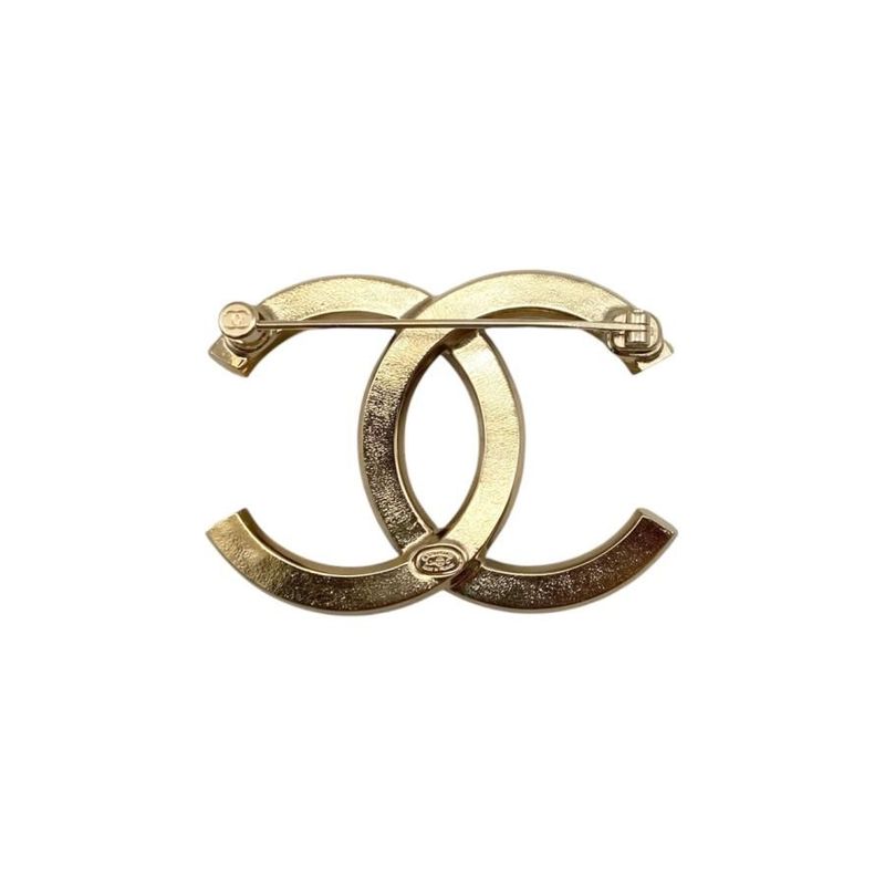 Chanel Brooch Abc335 A24 C Square Rhinestone Gold Black — view 3