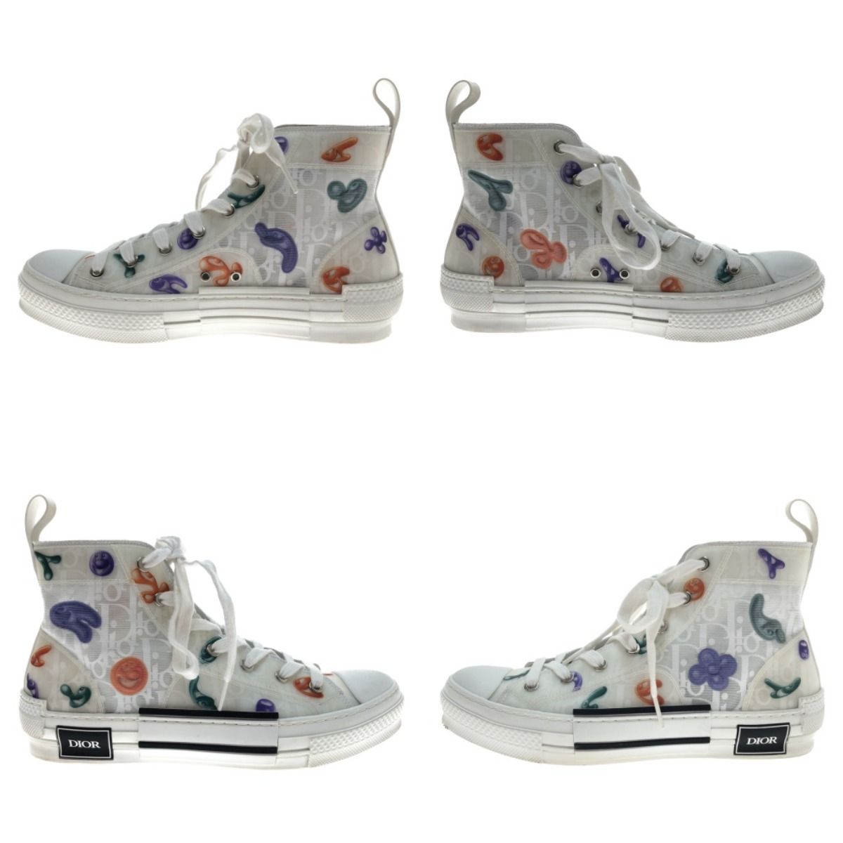 Christian Dior Shoes Sneakers High Cut 40 Kenny Scharf White — view 5
