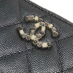 Chanel Quilted Bijoux-zip Coin Case Black Gold Hardware Ap3607 — view 5