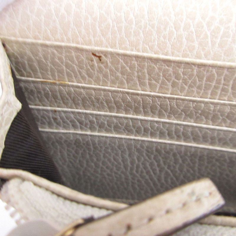 Gucci GG Canvas Leather Beige Ivory Bifold Long Wallet 1491 — view 7