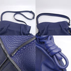 Loewe Flamenco Knot Anagram Shoulder Bag Leather Purple Silver Hardware — view 7