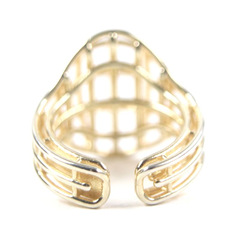 Bottega Veneta 3 D Wire Ring AG 925 Gold 13 — view 6