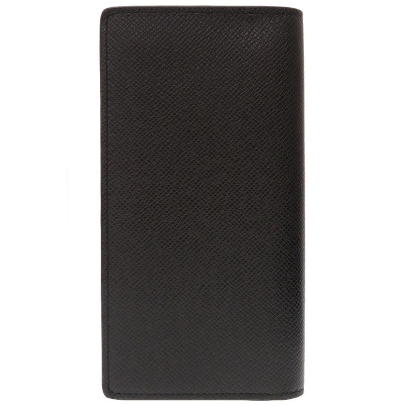 Louis Vuitton Taiga Portefeuille Brazza V Shape Noir Black Long Wallet — view 2