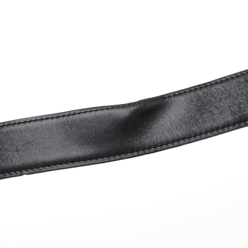 Hermes H Plate Belt Reversible Box Calf Togo Leather Black Brown — view 6