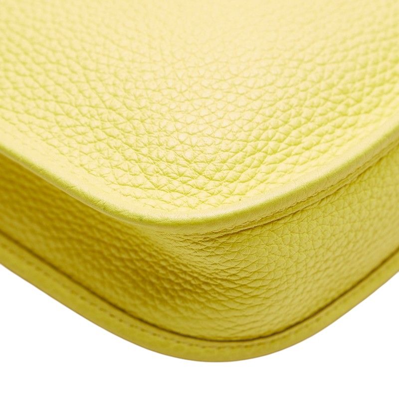 Hermes Evelyne TPM Lime Silver Hardware Taurillon Clemence — view 6