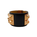 Hermes Bracelet Collier de Chien Cd89 T2 Leather Medallion — view 4