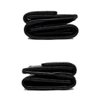 Chanel Small Flap Wallet Black Gold Hardware Shiny Calfskin — view 3