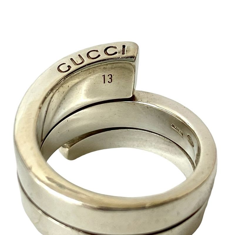Gucci Spiral Ring Silver 925 Accessory No 12 102-5 — view 6