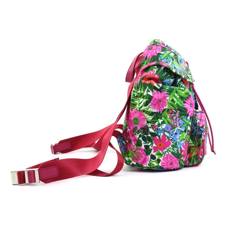 Prada Jungle-Print Floral Backpack — view 2