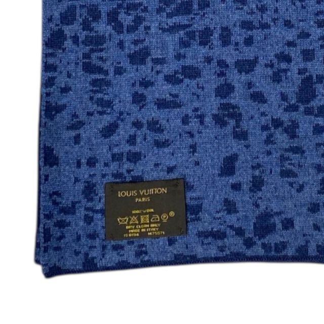 Louis Vuitton Scarf Stole Wool Navy Blue Quality — view 7